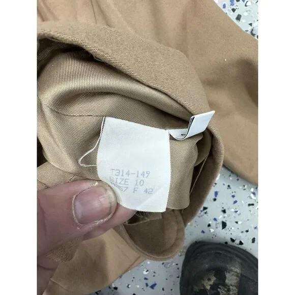 VTG Pendleton Women's 10 Blazer Jacket‎ 100% Virgin Wool Tan Brown Made In USA - Picture 3 of 4